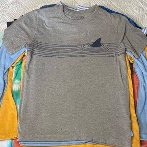 Crewcuts Gray Long Sleeve Shirt with Shark Design EUC